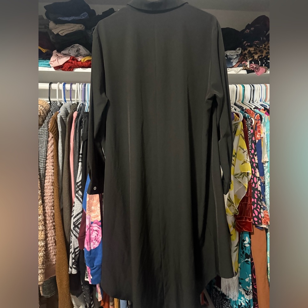 SHEIN Black and White Long Sleeve Dress - Picture 3 of 4